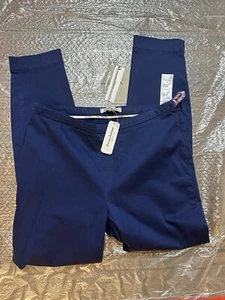 NWT Tommy Bahama Women Boracay Island Navy Cigarette Pants 10 - Picture 1 of 7