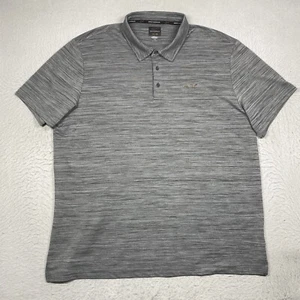 Greg Norman Polo Shirt Play Dri Mens 3XL Gray Striped Short Sleeve Tasso Elba - Picture 1 of 8