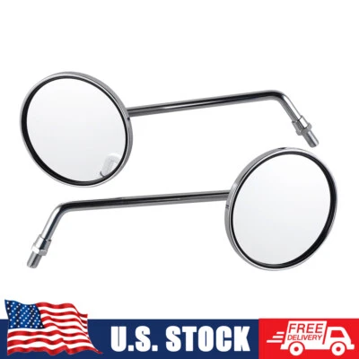 Pair Vintage Rear View Mirrors Set for Honda CB750 CB550 XL500S CX500 XL250S - Изображение 1 из 4