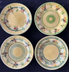 4er Set - seltene Souleo Terre e Provence französische Keramik SALATTELLER 9" - Bild 1 von 7