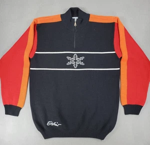 Snowflake Ski Pullover Vintage Eisbar Gr. 54 Wollmischung Austria schwarz nordic XL/2X - Bild 1 von 8