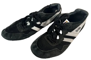 Gola Black White Mesh Sneakers Lace Up Low Top Casual Shoes Men’s Size 10 - Picture 1 of 10