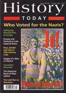 history today-OCT 1998-WHO VOTED FOR THE NAZIS? - Picture 1 of 3