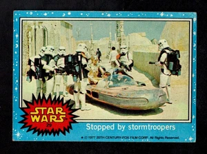 1977 Topps Star Wars Series I Blue Card #29 Stopped By Stormtroopers EX *he - Picture 1 of 2
