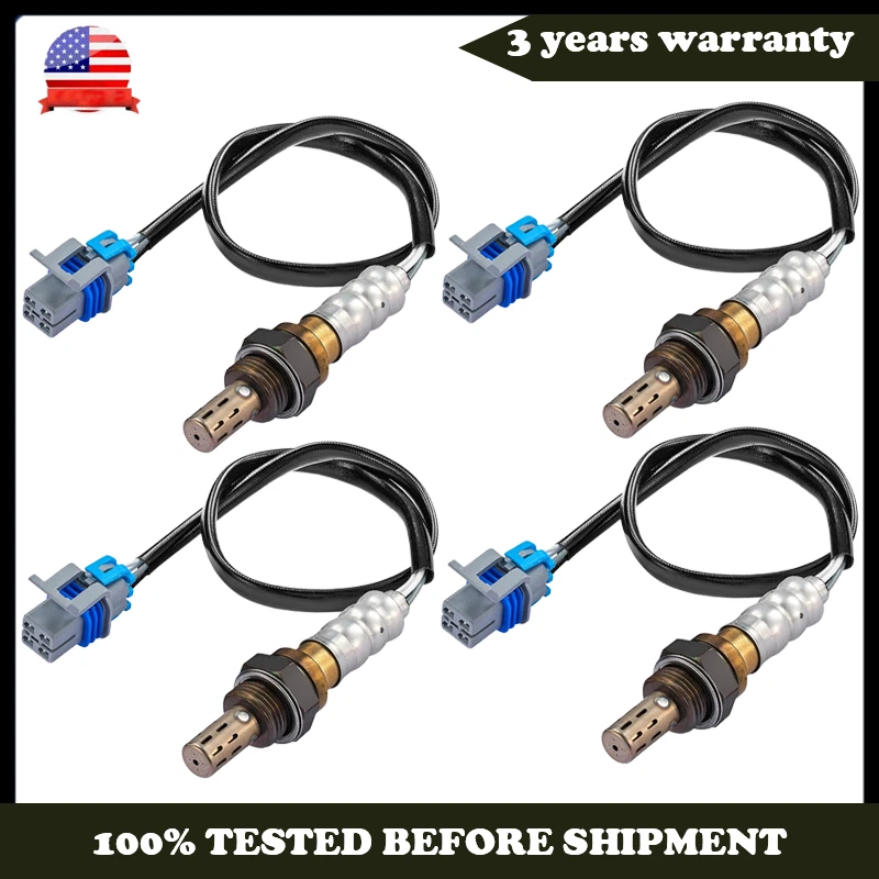 Juego de 4 sensores de oxígeno ascendente + descendente aptos para Chevrolet Silverado 1500 234-4651 Foto 1 de 4