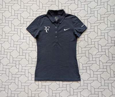 ● RARO POLO TENIS NIKE RF FEDERER 2010 AZUL MARINO TALLA MUJER ADULTO XS №1 ● Foto 1 de 4