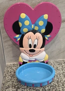 Vintage Disney Avon Minnie Mouse Heart Earring Jewelry Trinket Holder - Picture 1 of 4
