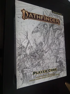 *Pathfinder 2E Player Core Sketch Edition PZO12001-SK (Damaged See Pics!) Lot #2 - Picture 1 of 2