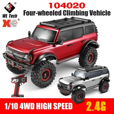 WLtoys 1:10 RC Climbing Car 104020 4WD 2.4G 3CH Receiver 100M 3000mAh Off-Road - Image 1 of 4