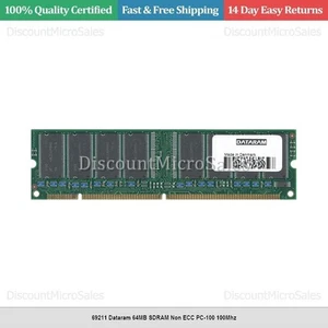 69211 Dataram 64MB SDRAM Non ECC PC-100 100Mhz - Picture 1 of 1