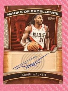 2025-26 Topps Basketball Jabari Walker Auto Marks of Excellence Portland #ME-JWA - Bild 1 von 2