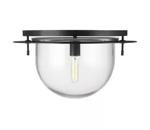 Visual Comfort Kelly Wearstler Nuance Studio Large Flush Mount KF1061AI Black - Picture 1 of 7
