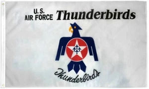 "US AIR FORCE THUNDERBIRDS" flag 3x5 ft polyester banner sign USAF Military vet - Picture 1 of 5