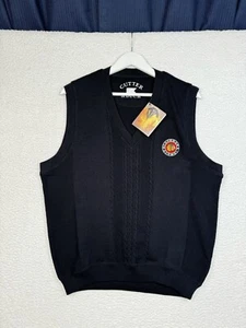 NEW - CUTTER & BUCK CHICAGO BLACKHAWKS ALUMNI Cotton Vest - Men's Medium - Picture 1 of 12