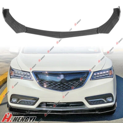 Spoiler divisor de lábio frontal estilo fibra de carbono pintado para ACURA MDX (2013-2016) - Imagem 1 de 4