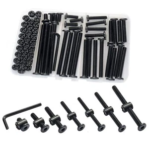 Crib Screws Hardware Replacement Kit 32set Baby Bed Frame Bolts &barrel Nuts Set - Picture 1 of 7