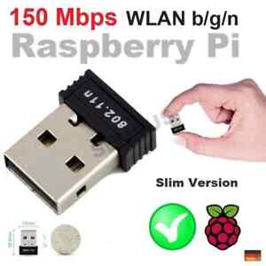 WLAN b/g/n 150Mbit USB Stick + WIFI Antenne Adapter Raspberry Pi 2 3 Zero RTL...