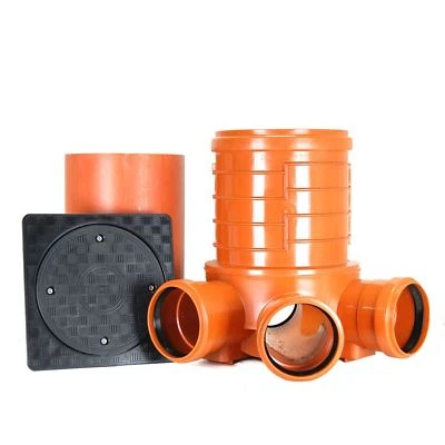 DYKA/KARMAT KG Schacht DN300 - Komplett SET- Schachtboden DN300/DN160 - Steigrohr - Deckel