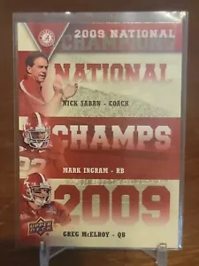 2012 University of Alabama National Champions Triple Mark Ingram Greg McElroy - Picture 1 of 2