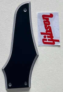 5 Ply Black Pickguard Fit Gibson Firebird Non-Reverse"Logo"Truss Rod Cover - Picture 1 of 7