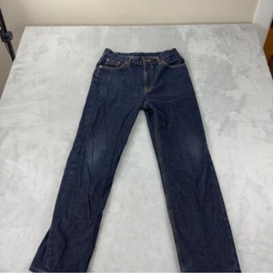 Edwin Japanese Denim Jeans Men's Size 31x28 100% Cotton Zipper Fly Dark Blue - Foto 1 di 13