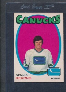 1971/72 OPC O-Pee-Chee #231 Dennis Kearns Canucks NM *1025