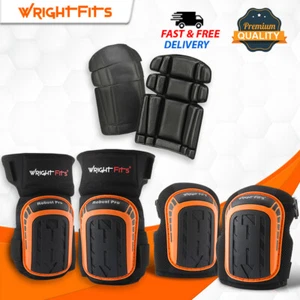 WrightFits Pro Gel Knee Pads For Safety Work Heavy Duty Knee Insert Foam Pads UK - Picture 1 of 17