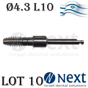 LOTx 10 Dental Surgical Drill External Irrigation 4.3 mm L 10 Israel made 28 - Picture 1 of 2