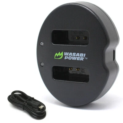 Wasabi Power Dual USB Battery Charger for Canon NB-13L