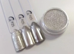 CA Cromo Mirror ARGENTO Specchio Lucido Nail Design Trend 2016 Art-N. P25 - Foto 1 di 3