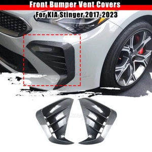 For 2017-2023 KIA Stinger Carbon Look Front Bumper Vent Hole Cover Body Kit - Bild 1 von 9