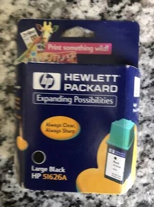 #26 51626A Genuine Black Ink Cartridge New Factory Sealed Box 04/01, Free Ship - Picture 1 of 2