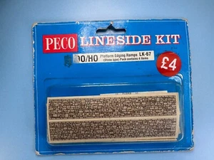 PECO LK-67 Platform Edging Ramps (Stone)  OO GAUGE - Picture 1 of 1