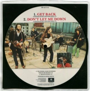 Beatles, Get Back/Don't Let Me Down, NEW UNPLAYED PICTURE DISC 7" VINYL SINGLE - Picture 1 of 3