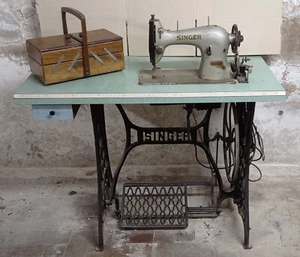 Macchina Da Cucire Da Collezione Vintage Singer Professionale D'epoca - Foto 1 di 5