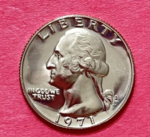 1971 S Washington Quarter BRILLIANT GEM DEEP CAMEO PROOF Cover