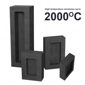 High Purity Gold Silver Graphite Crucible Ingot Mold Mould for Melting Casting - Picture 1 of 7