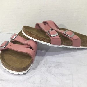 Birkenstock Women’s Size 7 EU 38 Narrow Yao Balance Old Rose Slides Y23-1257 - Picture 1 of 10