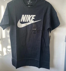 T-shirt uomo Nike Medium nera cotone nuova - Foto 1 di 7