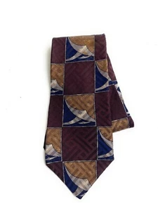 Corbata de seda para hombre Robert Talbott Best Of Class castaño rojizo ventana - Imagen 1 de 2