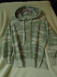 AERIE Hoodie Sweatshirt (Pull Over) Camo (Light Colors) Size S/P 60%Cot/40%Po - Picture 1 of 12