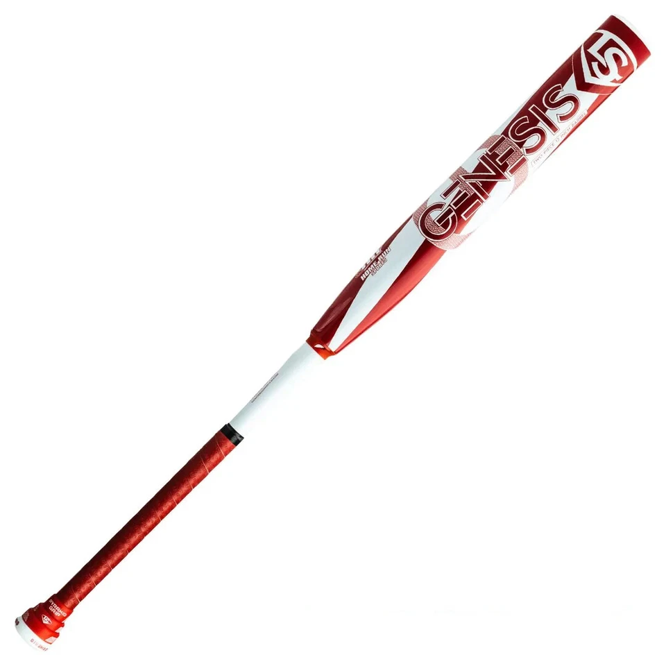 NEW 2024 Louisville Slugger 26oz Genesis Candy Cane USSSA Slowpitch Softball Bat - Image 1 of 1