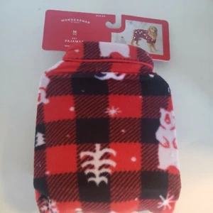 Wondershop Pet Pajamas Buffalo Plaid With Bears and Trees Medium Up To 50 Lbs - Bild 1 von 4