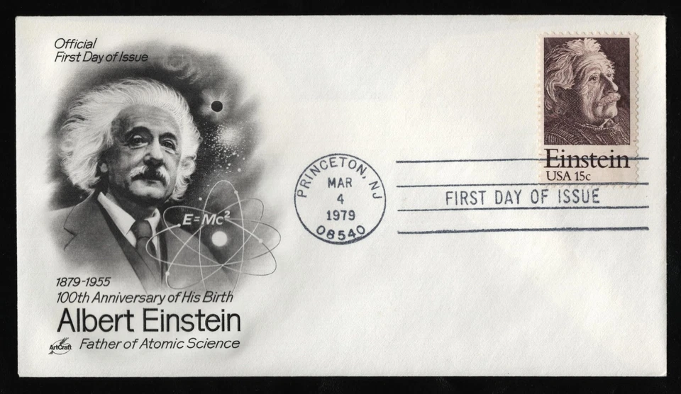 #1774 15c Einstein, Art Craft H/C FDC **ANY 5=FREE SHIPPING** - Image 1 of 1
