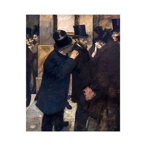 Edgar Degas, Portraits at Stock Exchange, 1879, Canvas Print, 32" x 40" + Border - Picture 1 of 10
