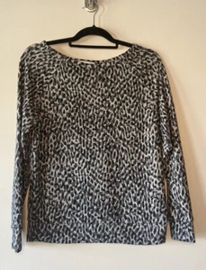 NWOT Tart Pajama Short Set S Long Sleeve Black Gray Print Loungewear Sexy Cozy - Picture 1 of 8