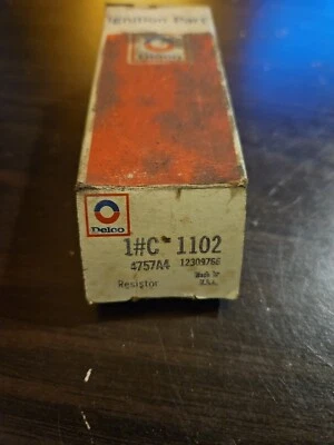 RESISTENCIA BOBINA DE LASTRE Delco C-1102 nuevo de stock para Dodge/Plymouth 72-78 12309766 Foto 1 de 4