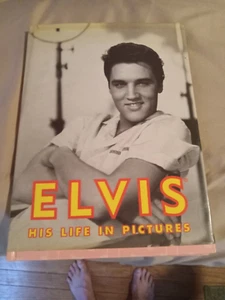 Elvis His Life in Pictures Hardcover w/Dustjacket-144 pages - Foto 1 di 8