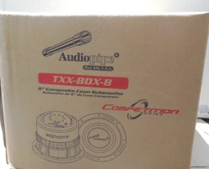 8" 500W RMS 4-Ohm DVC Competition Subwoofer Audiopipe TXX-BDX Series TXX-BDX-8D4 - Picture 1 of 3