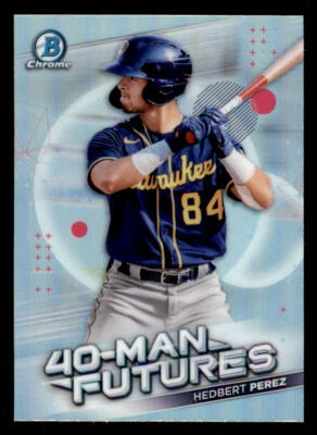 2021 Bowman Chrome 40-Man Futures Refractors #FMF11 Hedbert Perez (ref 234003) - Image 1 of 2